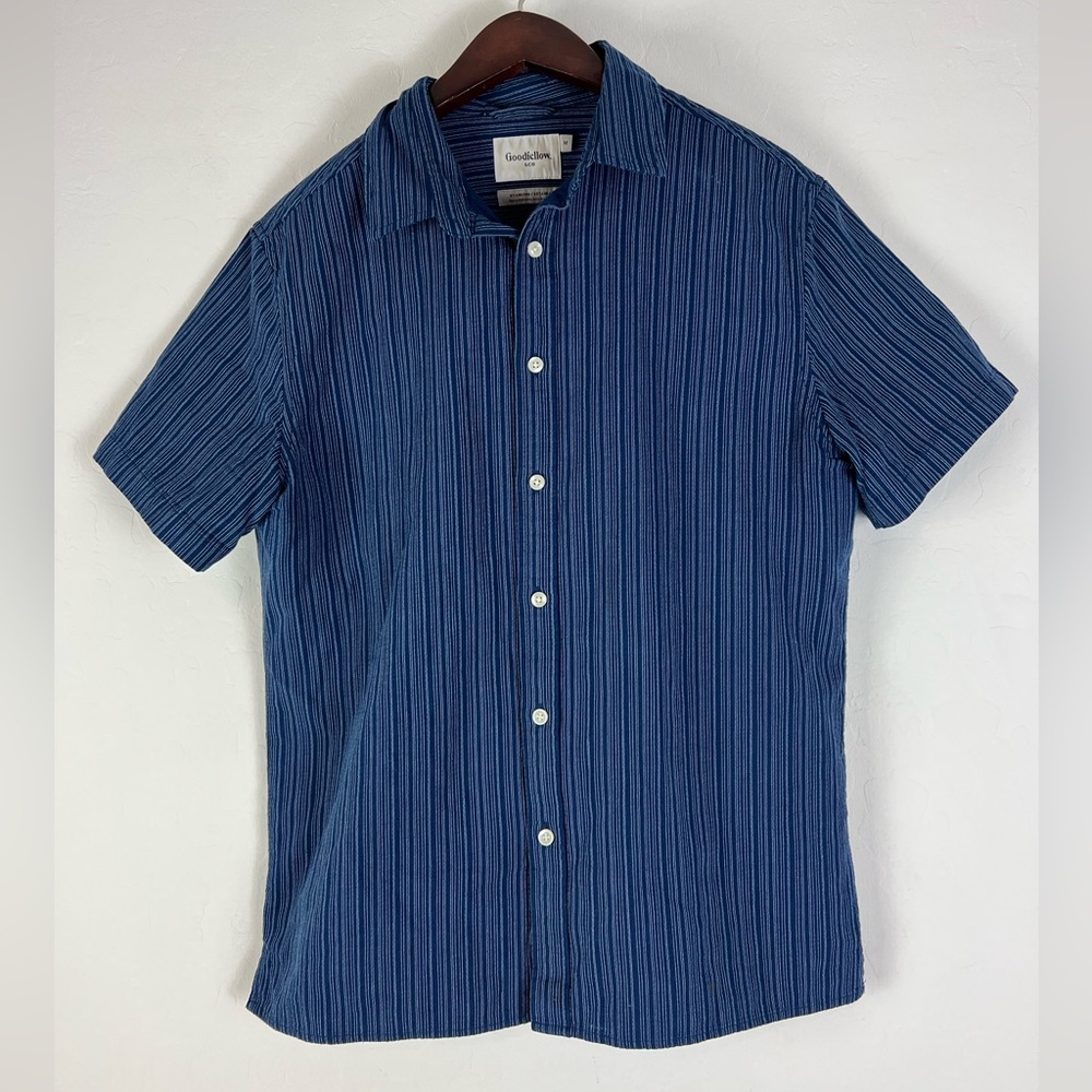 Goodfellow & Co Button Down Shirt Blue Size Medium